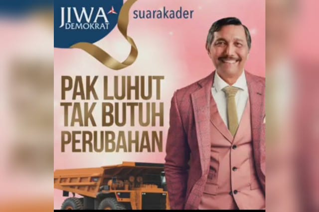 Kritik Keras Kader Demokrat: Luhut Tak Ingin Perubahan Karena Hidupnya Terlalu Lemak