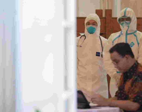 Jalani Isolasi, Anies Ikuti Rakerda BPN Secara Virtual