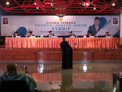 Syarif Raih Gelar Doktor Hukum dari Universitas Borobudur   