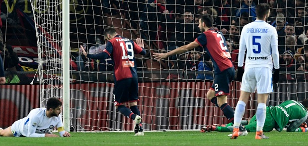 Ditaklukkan Genoa, Inter Gagal Geser AS Roma dari Peringkat Tiga Klasemen