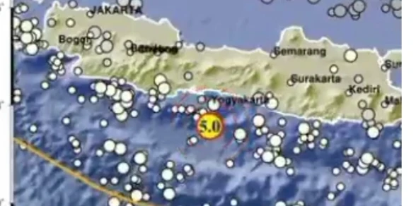 Cilacap Gempa M5, Guncangan Terasa Hingga Pacitan dan Bantul