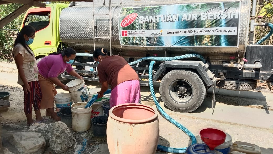 Atasi Kekeringan, 80 Desa di Grobogan Disuplai Air Bersih