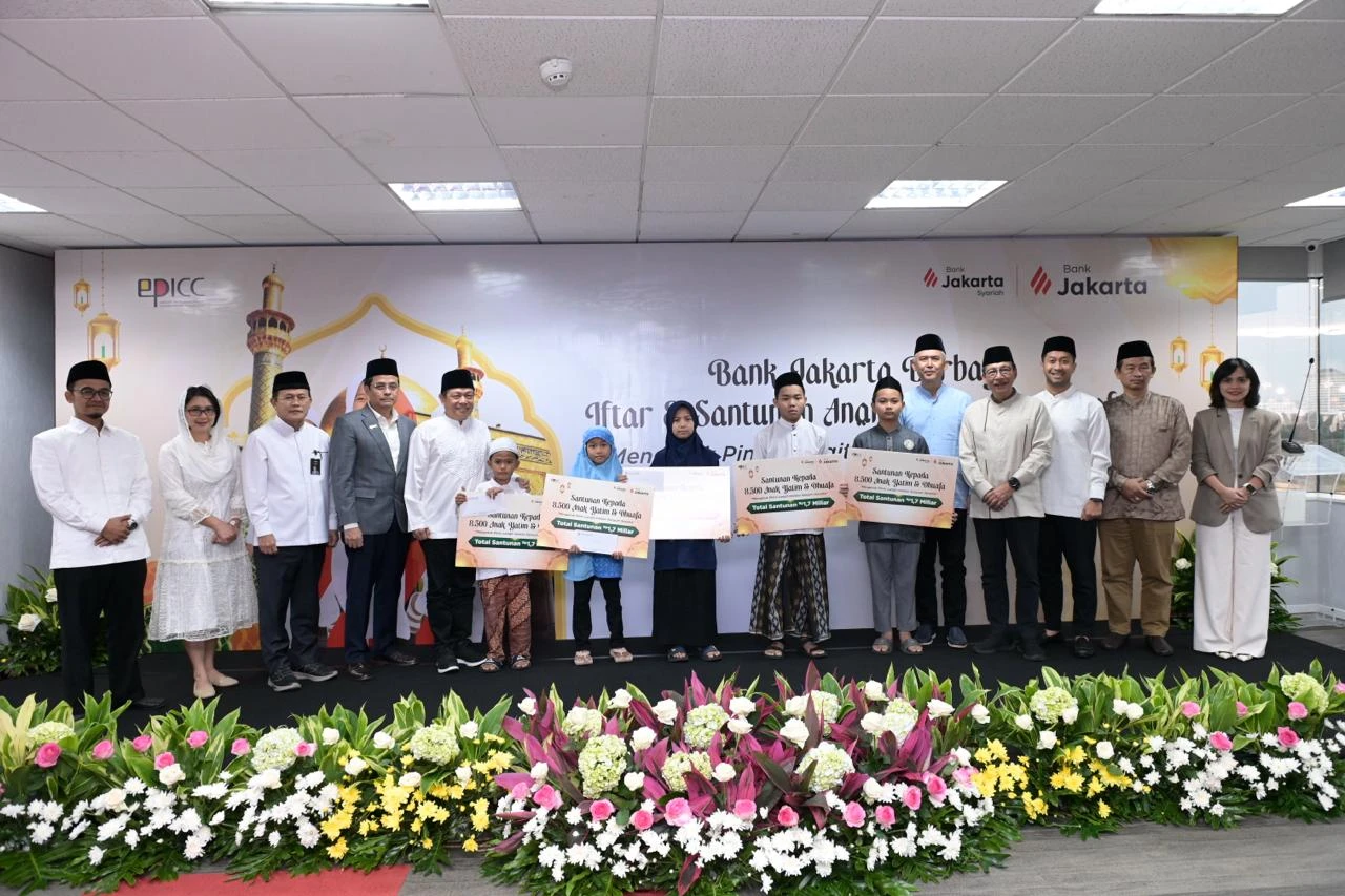 Bank Jakarta Santuni 8.500 Anak Yatim dan Duafa, Tebar Berkah Ramadan hingga Hadirkan Posko Mudik
