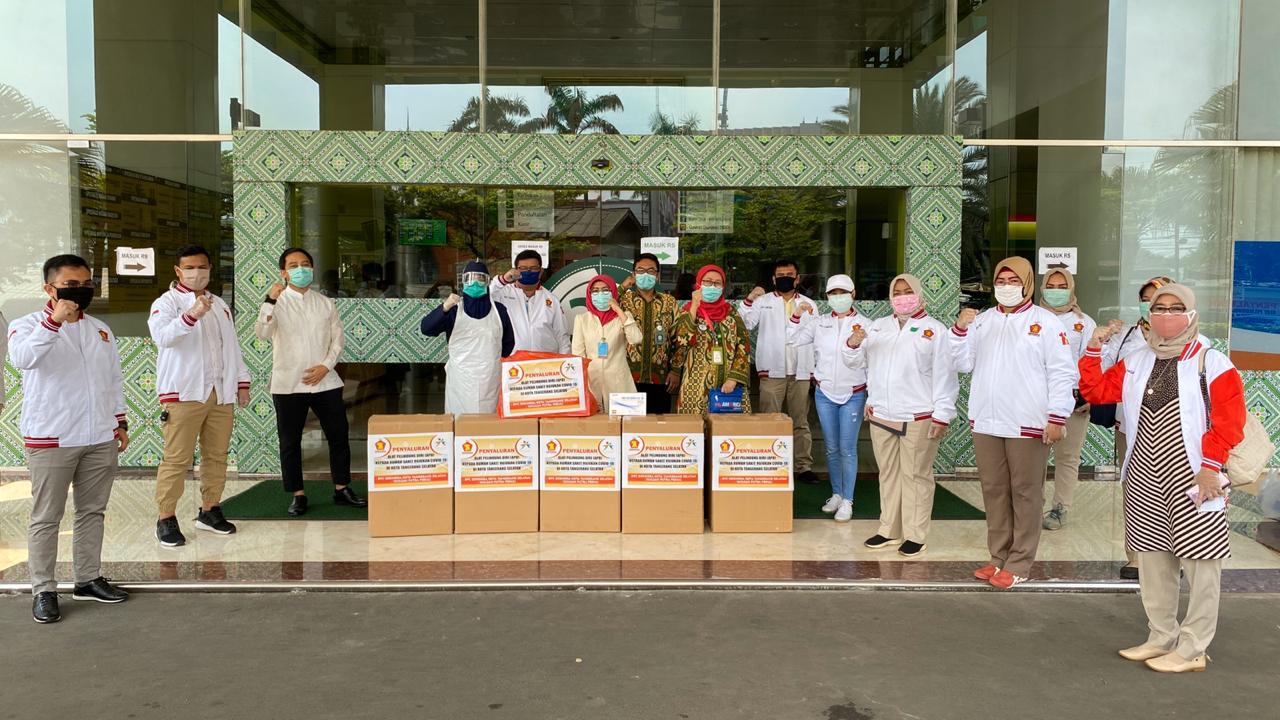 Selain Salurkan APD, Ini Pesan Moral Ketua DPC Gerindra Tangsel