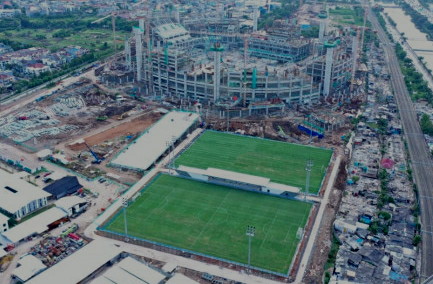 Dua Lapangan Latih di JIS Ditarget Bisa Digunakan Mulai Juni 2021