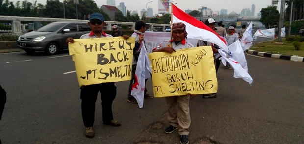 Di-PHK sepihak, karyawan PT Smelting Ngadu ke DPR